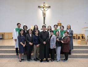 2026년 10월 11일 교중미사 중 2026년 하반기
전례학교 수료증 수여식입니다.
