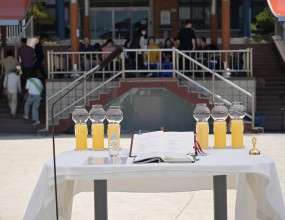 지극히 거룩하신 삼위일체 대축일
2025년 6월 15일 오전 10시 30분에
숭미초등학교에서 본당의 날 야외미사 
무더운 날씨에 수고해 주신 모든 분들께 감사드립니다.
